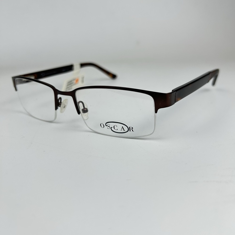 Oscar de la Renta OSM837 201 SEMI BROWN EYEGLASSES 53-18-140 NO CASE, Demo Lens